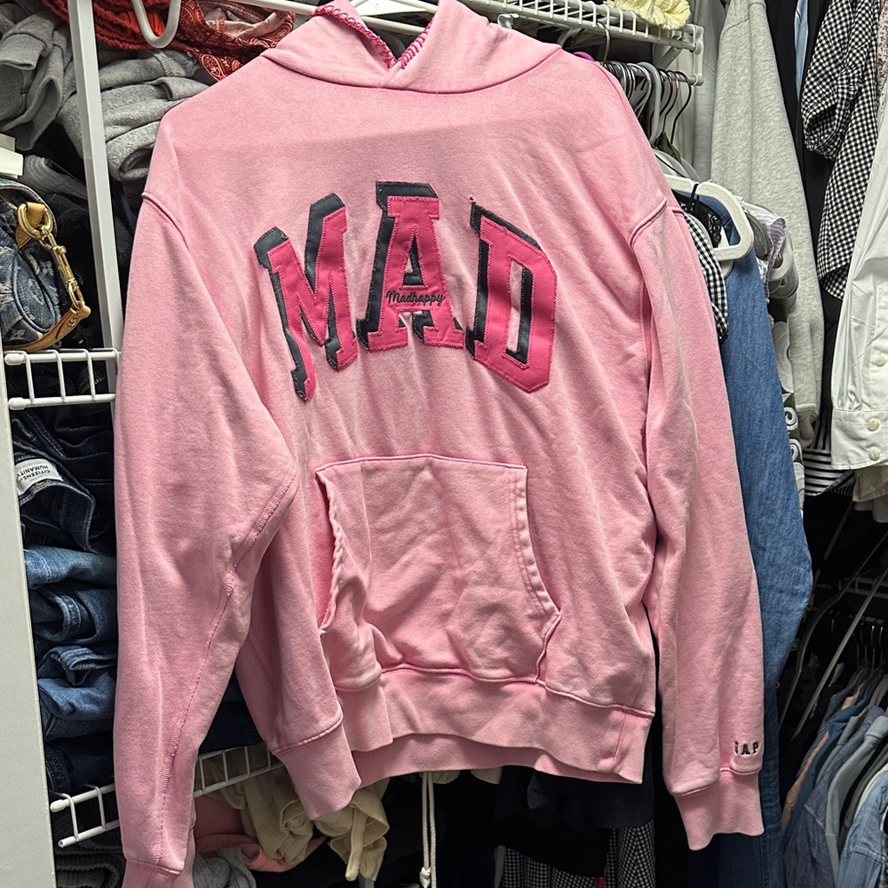 GAP x MADHAPPY Collab Pink MAD Hoodie